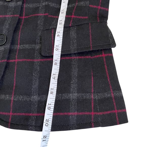 Talbots Sz 4P Kate Fit Wool Blend Plaid Fitted Blazer Single Breasted Careerwear - Picture 16 of 16